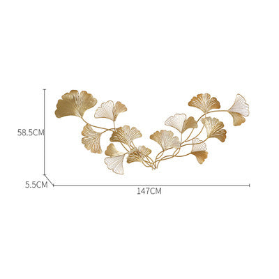 Decorative Ginkgo Leaf Wall Sculpture