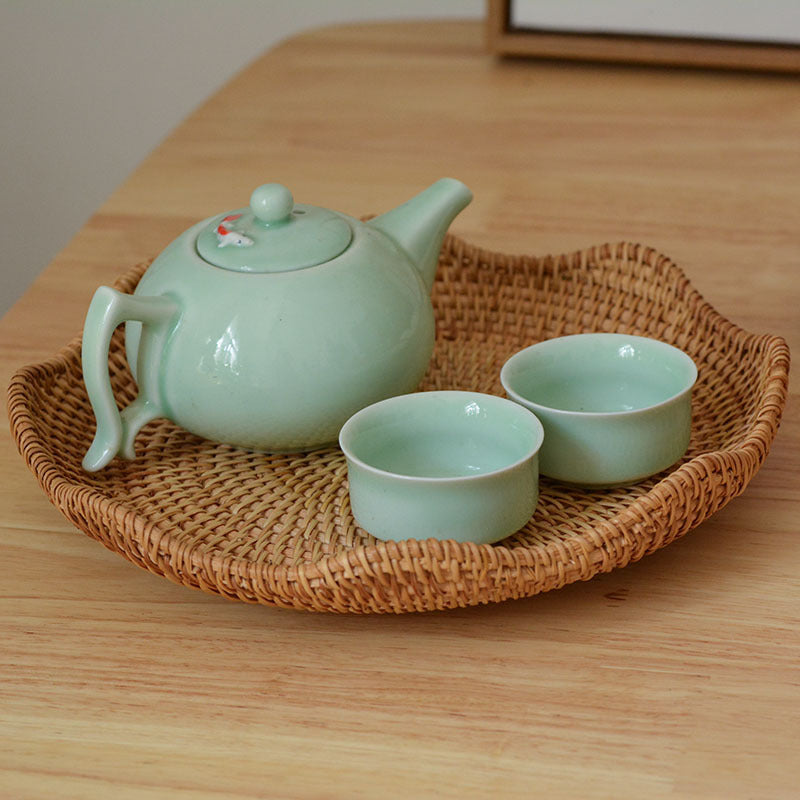 Elegant and handwoven fruit bowl