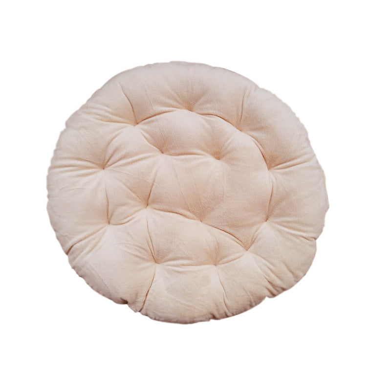 Cozy floor cushion in round design