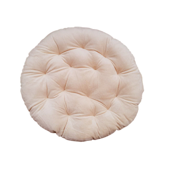 Cozy floor cushion in round design