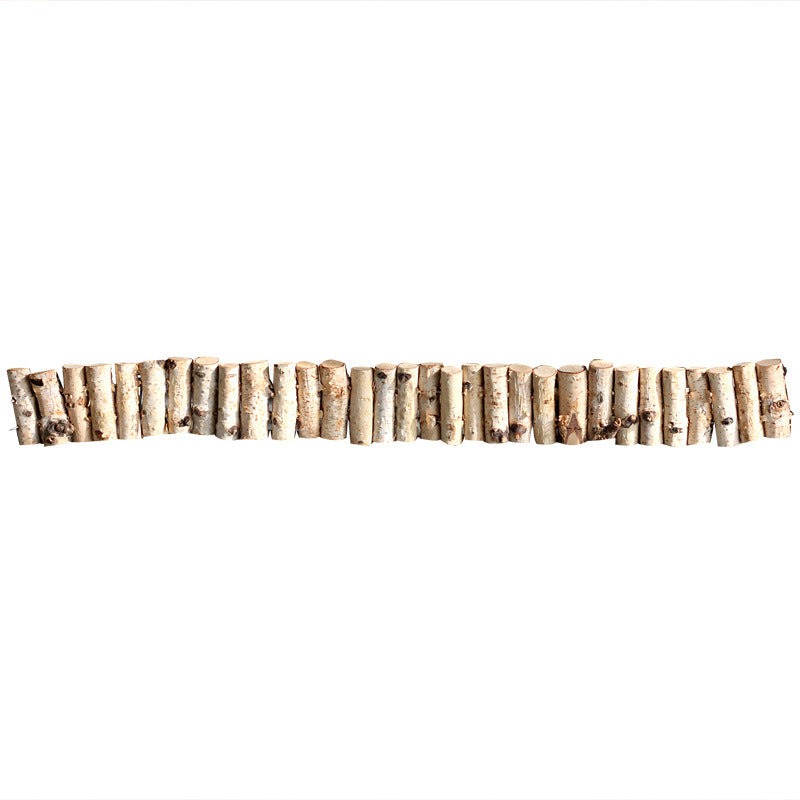Decorative wall cladding made of natural wood