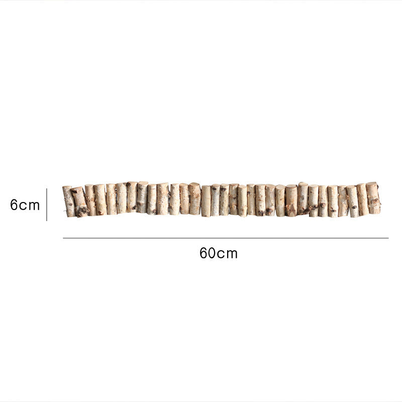 Decorative wall cladding made of natural wood