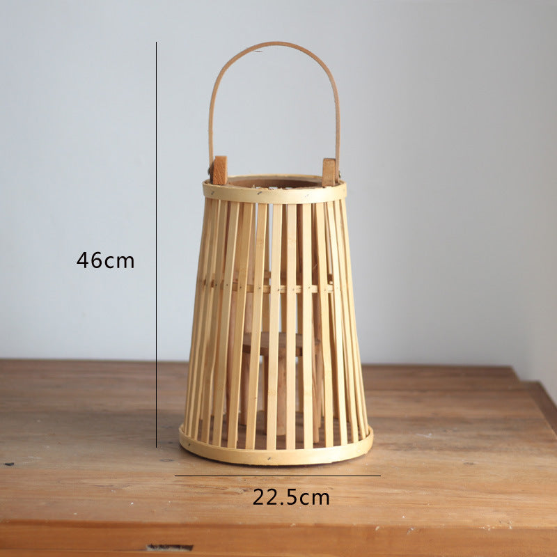 Handcrafted wooden lantern