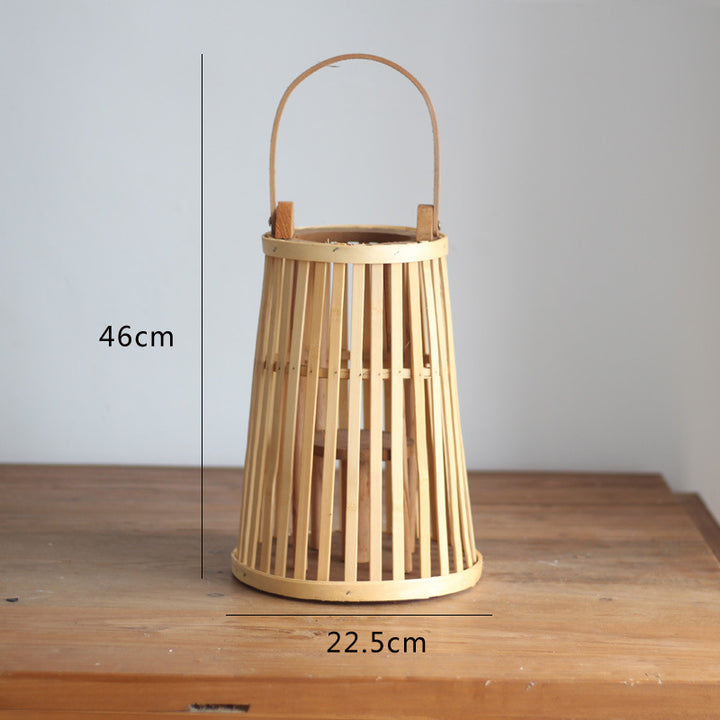 Handcrafted wooden lantern