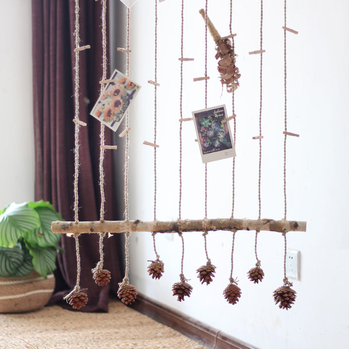Decorative wall tapestry with natural motifs