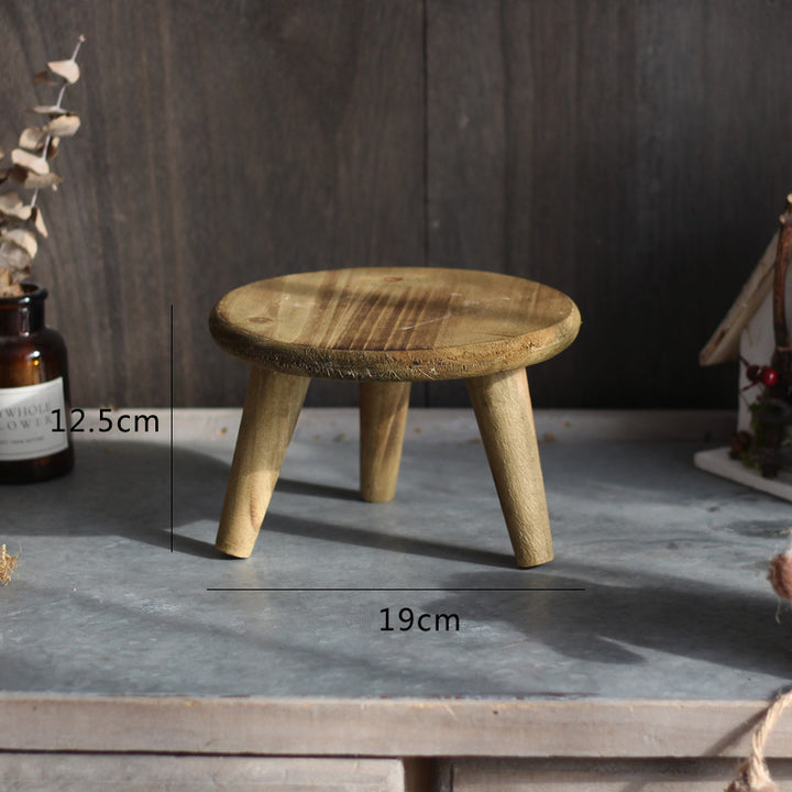 Stylish wooden footstool