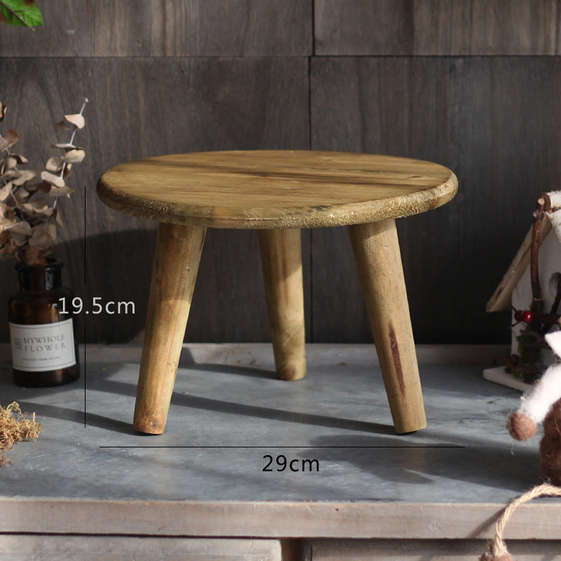 Stylish wooden footstool
