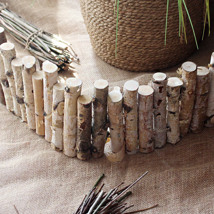 Decorative wall cladding made of natural wood