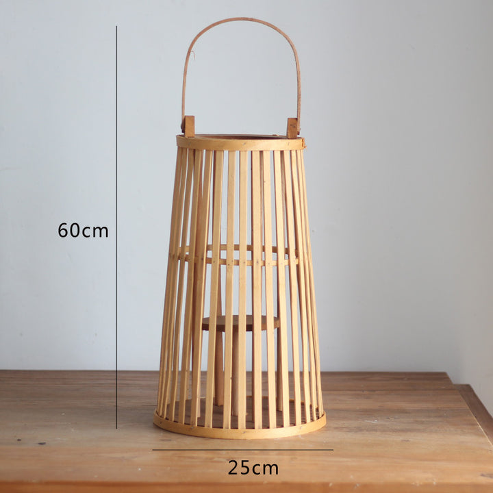 Handcrafted wooden lantern