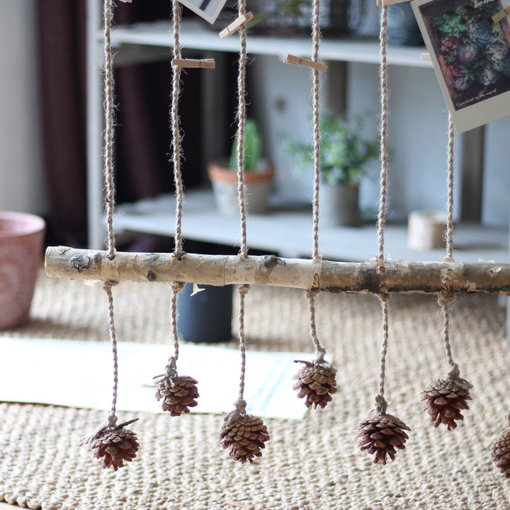Decorative wall tapestry with natural motifs