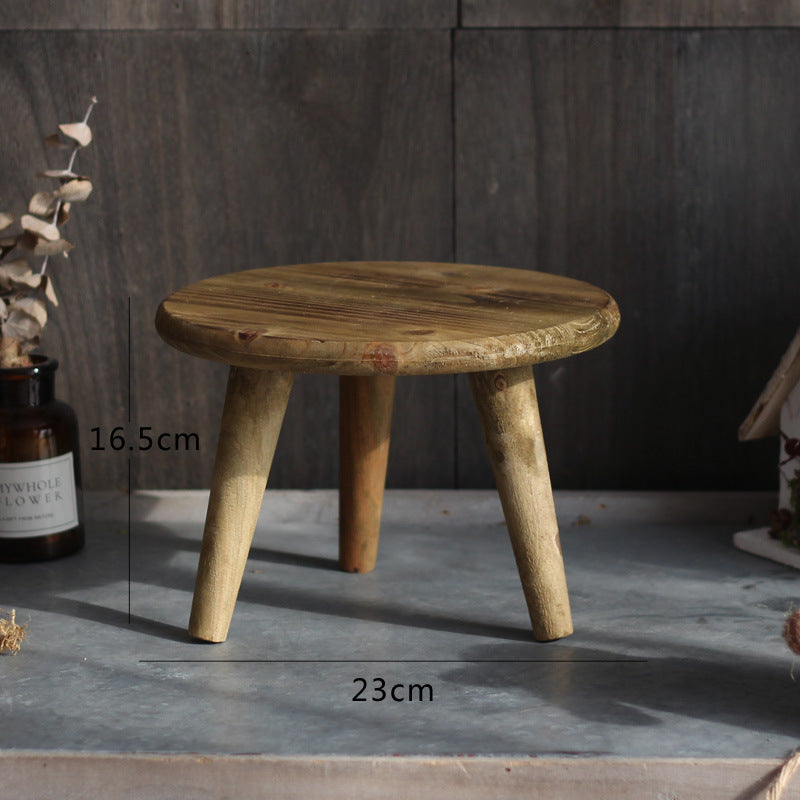Stylish wooden footstool
