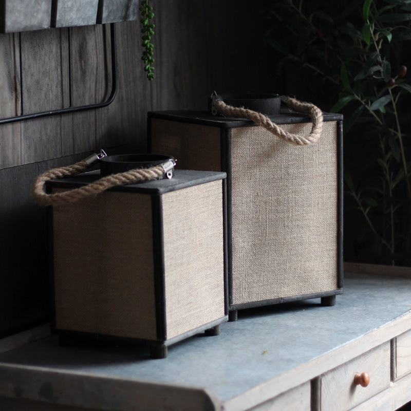 Modern storage basket made of fabric