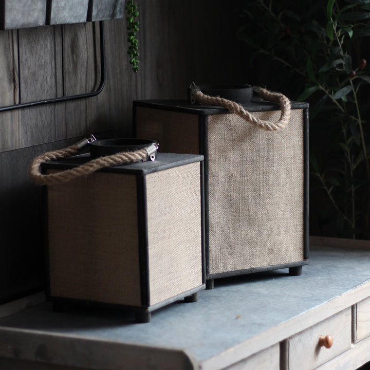 Modern storage basket made of fabric