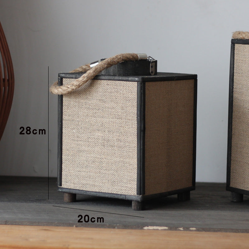 Modern storage basket made of fabric