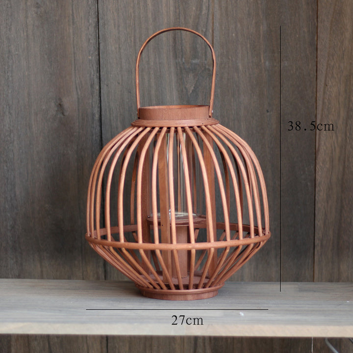 Decorative wooden lantern