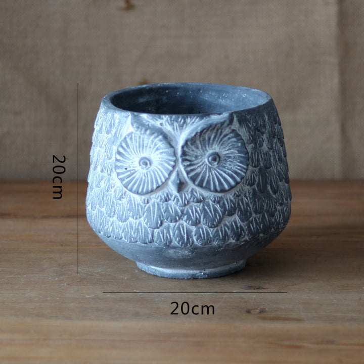Decorative Owl Ceramic Pot