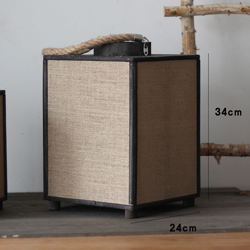 Modern storage basket made of fabric