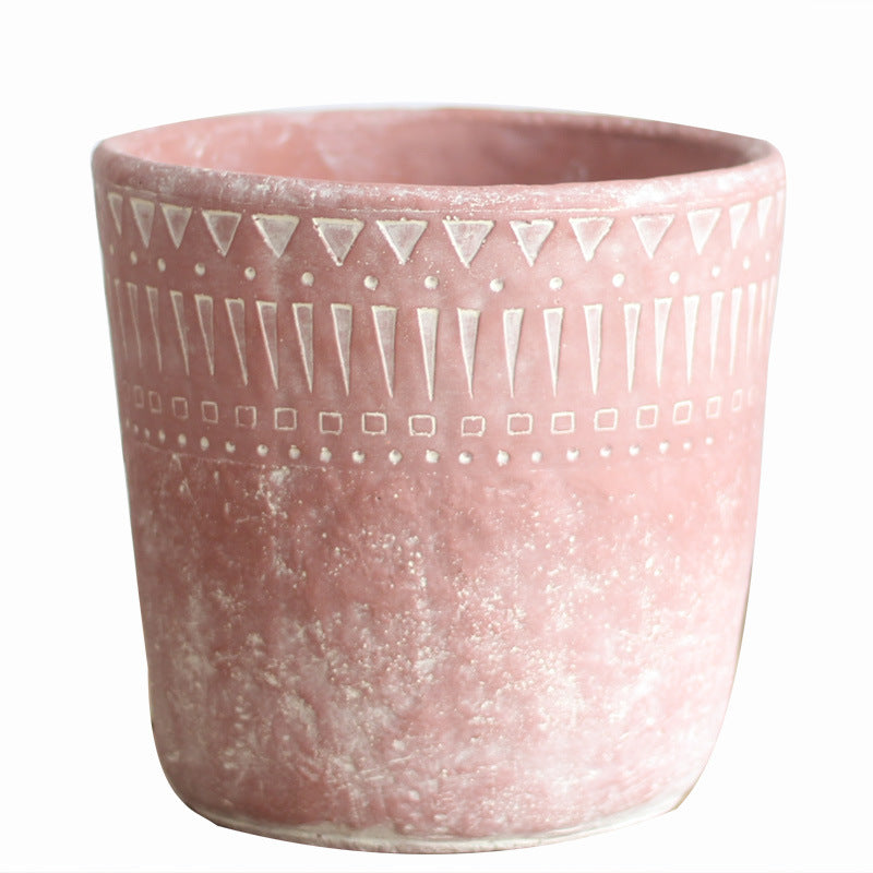 Elegant decorative pot made of high-quality concrete