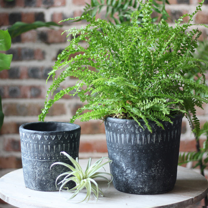 Elegant decorative pot made of high-quality concrete