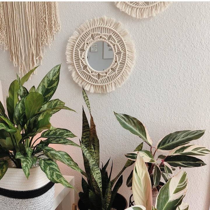 Decorative Macrame Wall Mirror