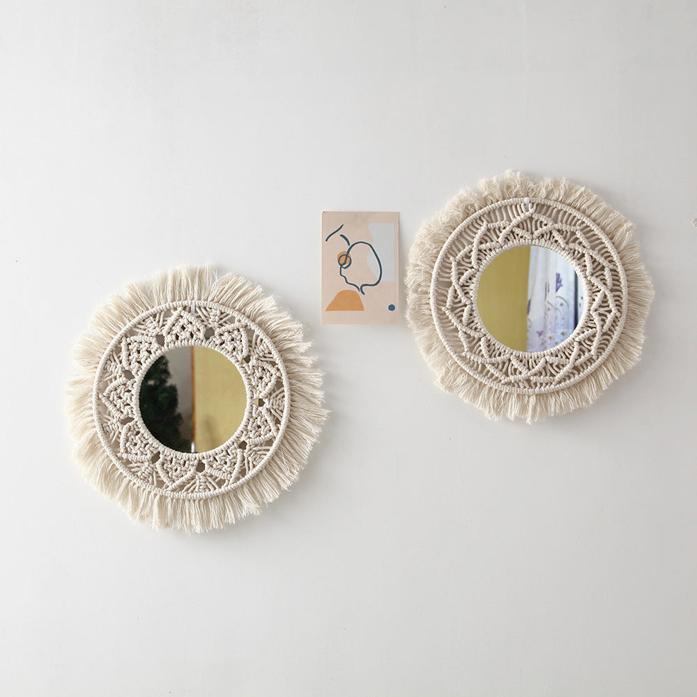 Decorative Macrame Wall Mirror
