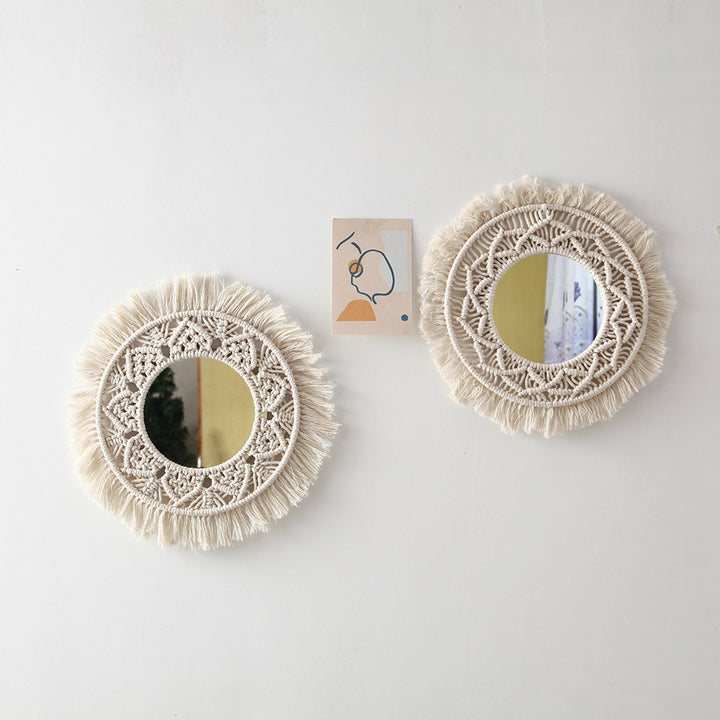 Decorative Macrame Wall Mirror