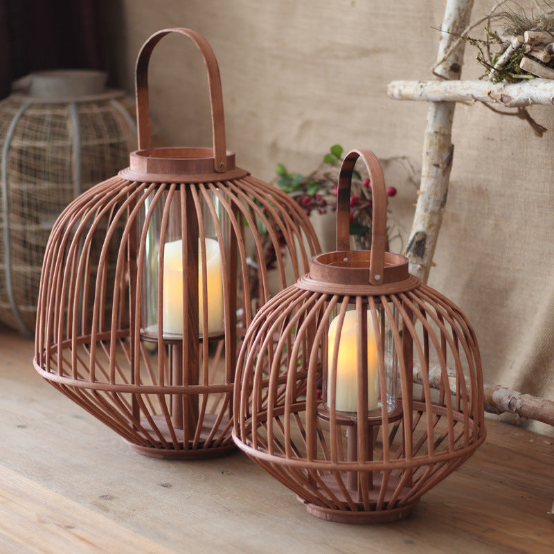 Decorative wooden lantern