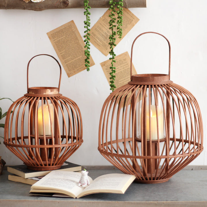 Decorative wooden lantern