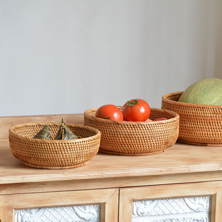 Decorative woven basket