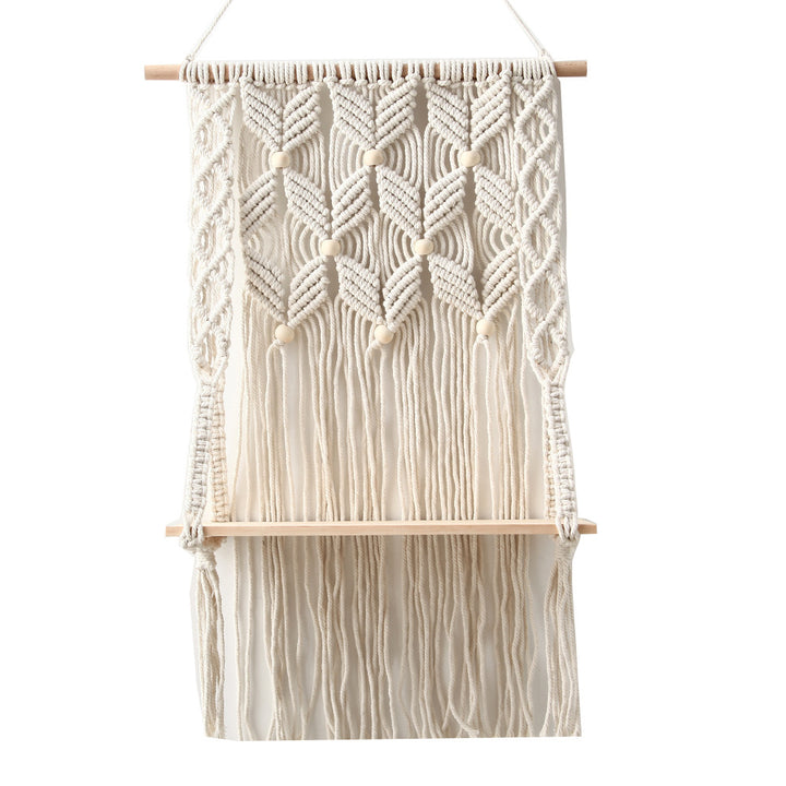 Macrame Wall Shelf Organizer