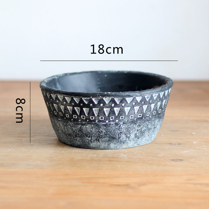 Elegant decorative pot made of high-quality concrete