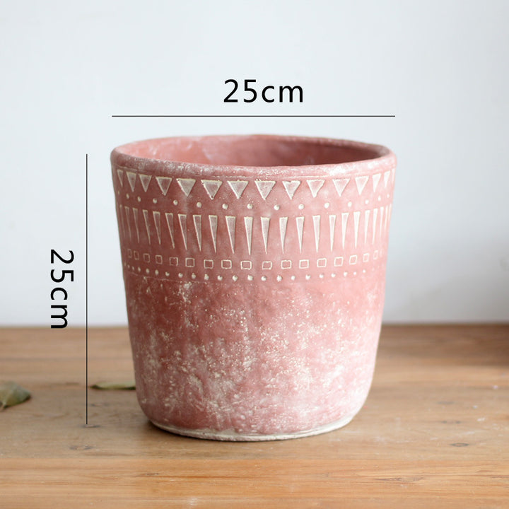 Elegant decorative pot made of high-quality concrete