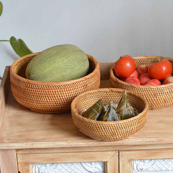 Decorative woven basket
