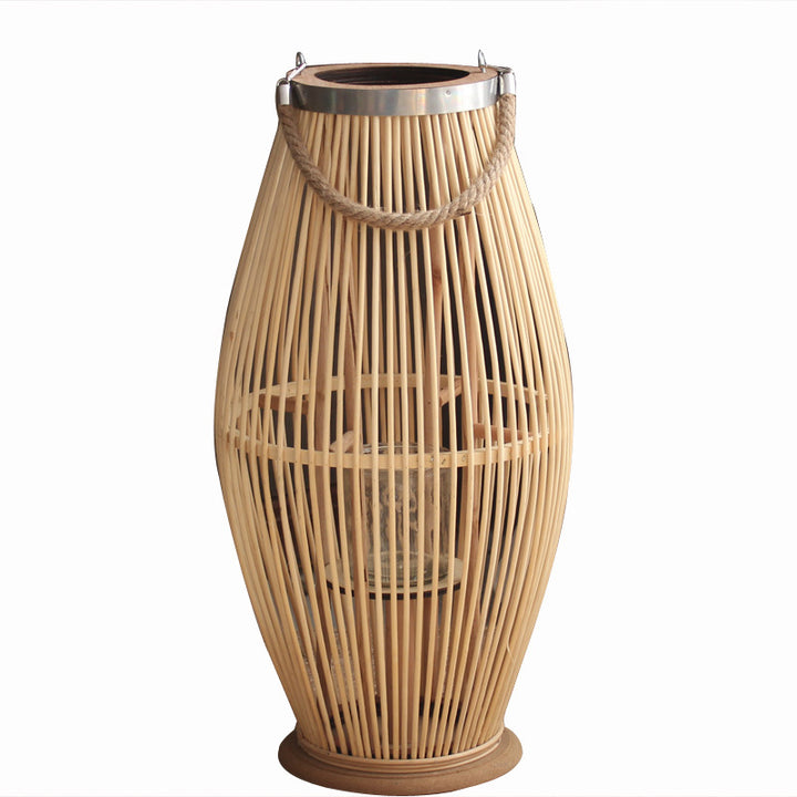 Stylish lantern made of woven material
