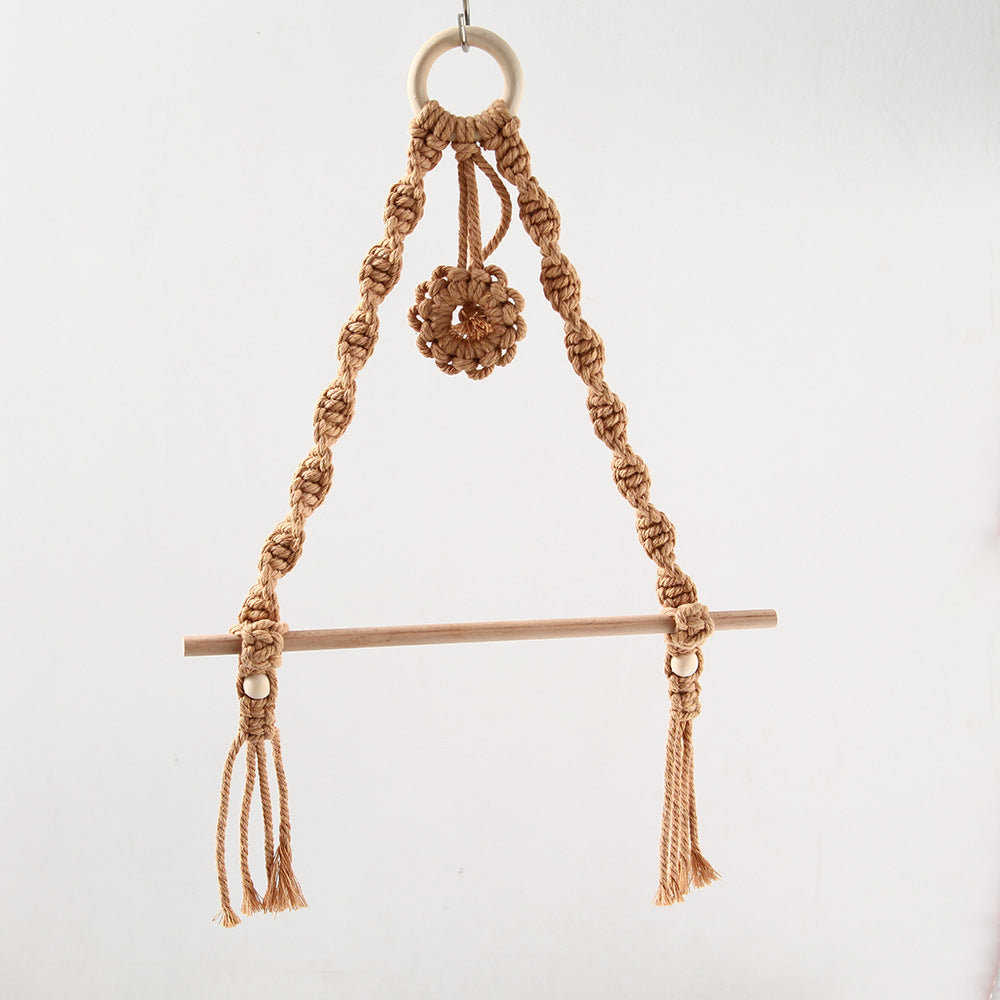 Macrame Flower Wall Hanging Organizer