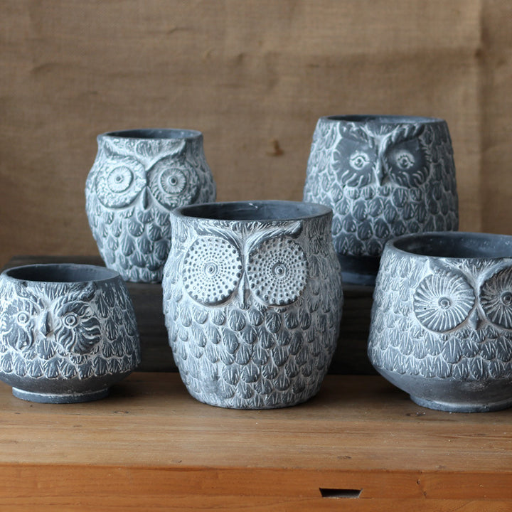 Decorative Owl Ceramic Pot