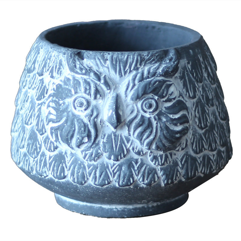 Decorative Owl Ceramic Pot