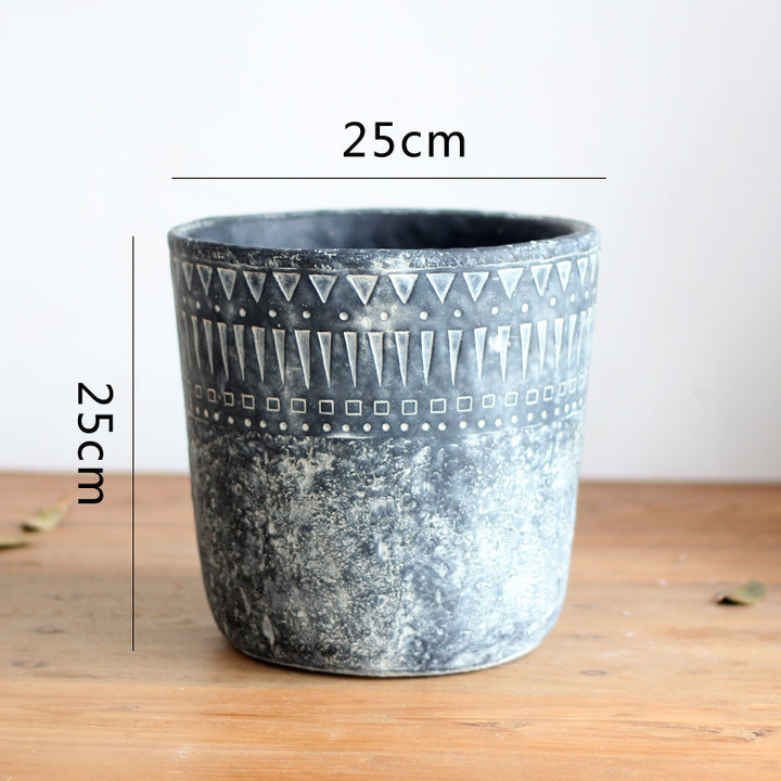 Elegant decorative pot made of high-quality concrete
