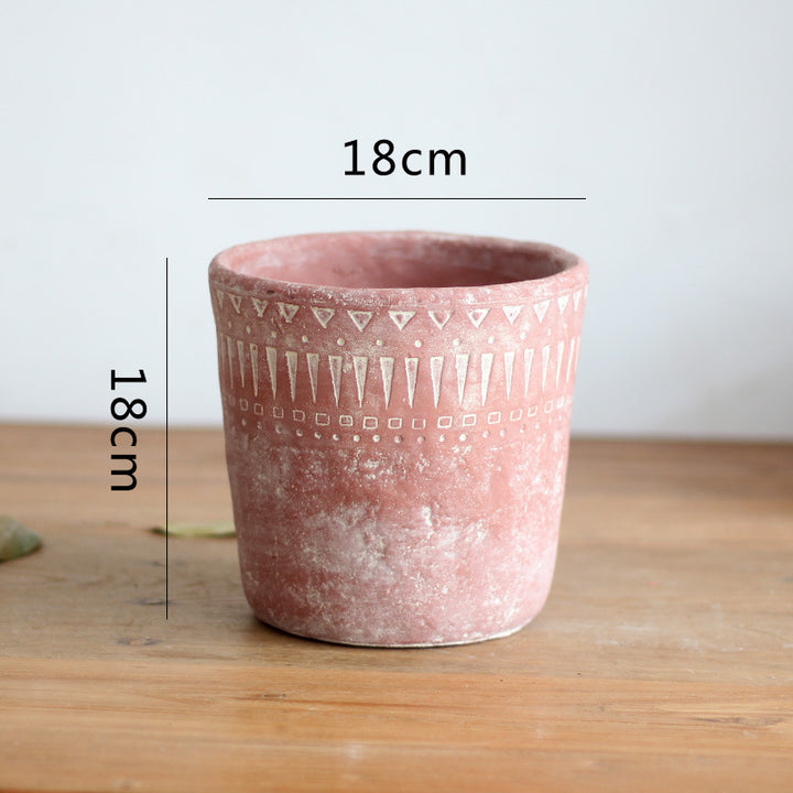 Elegant decorative pot made of high-quality concrete