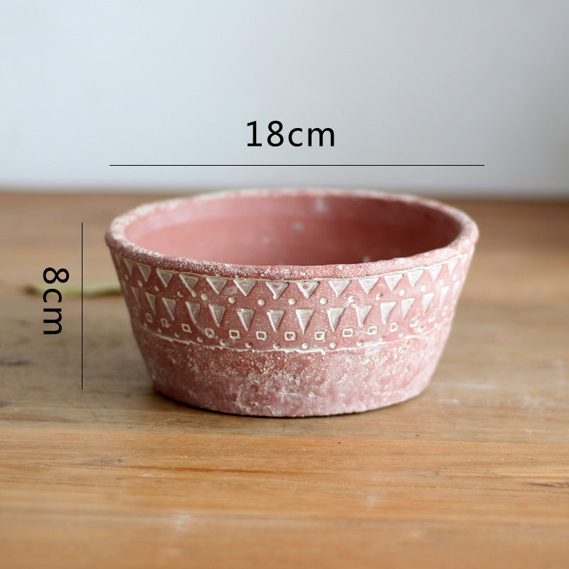 Elegant decorative pot made of high-quality concrete