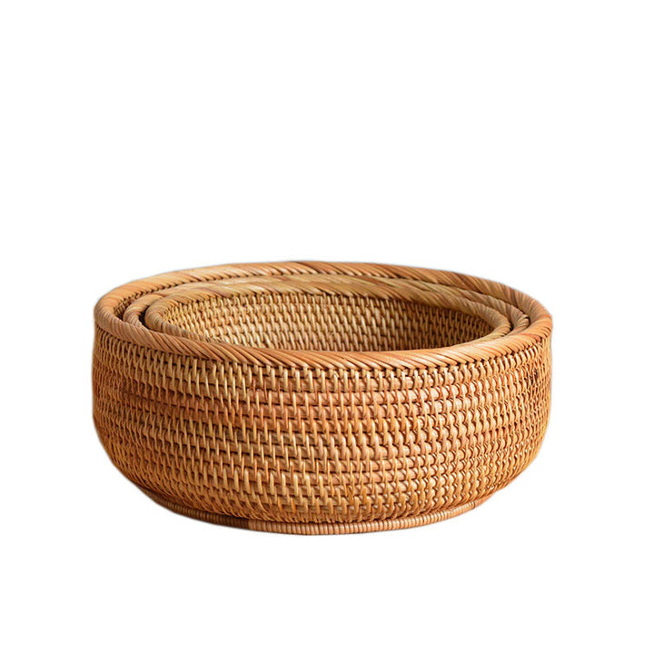 Decorative woven basket