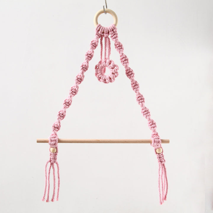Macrame Flower Wall Hanging Organizer