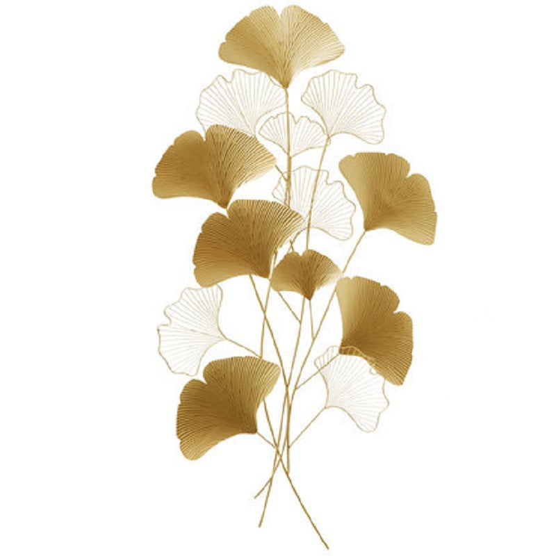 Contemporary Ginkgo Leaf Wall Sculpture