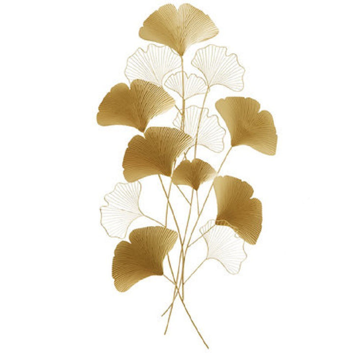 Contemporary Ginkgo Leaf Wall Sculpture