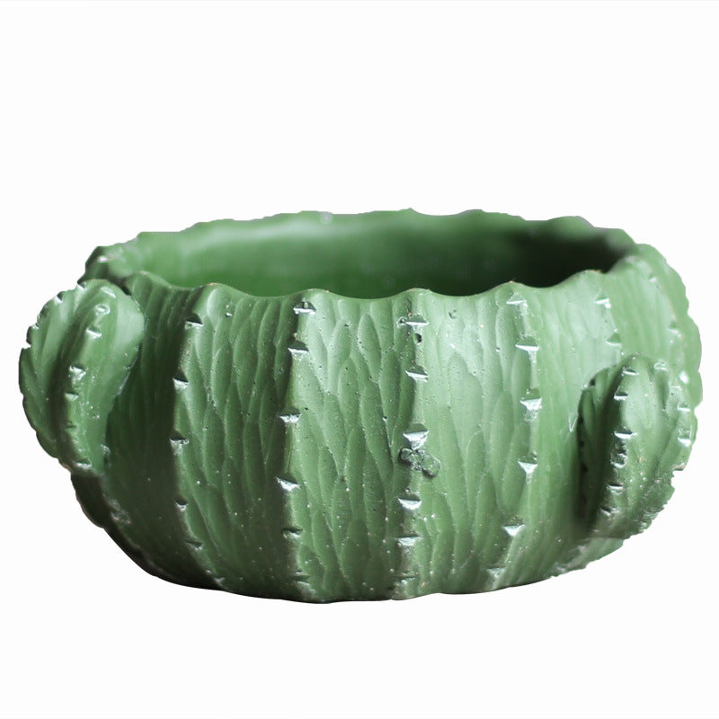 Decorative flower pot in cactus shape