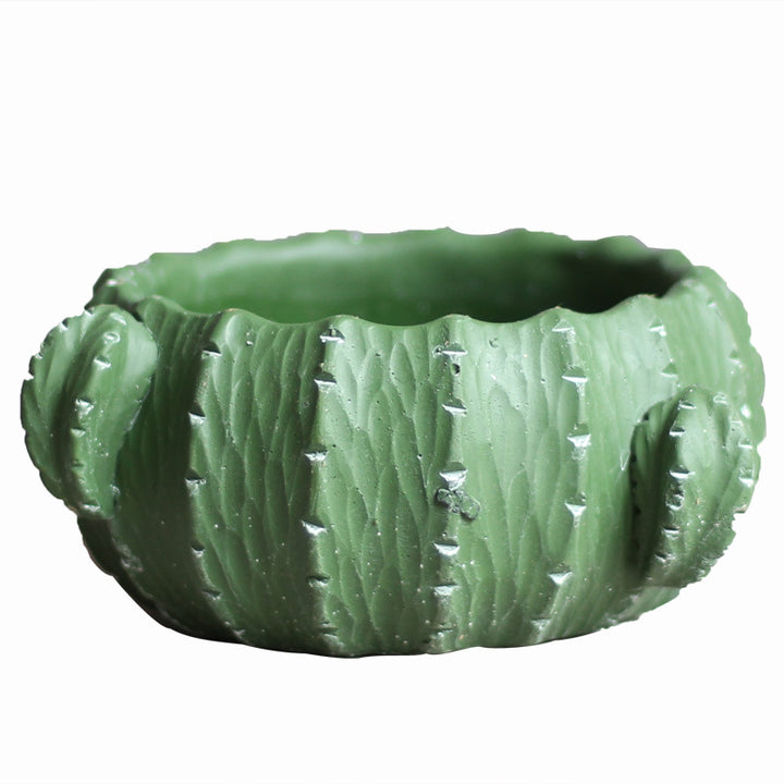 Decorative flower pot in cactus shape