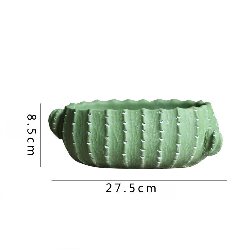 Decorative flower pot in cactus shape