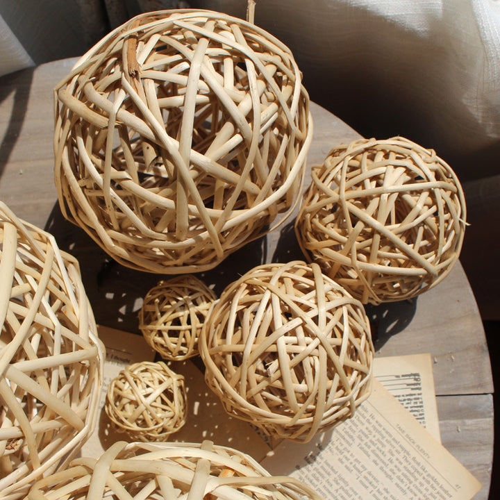 Decorative natural basket