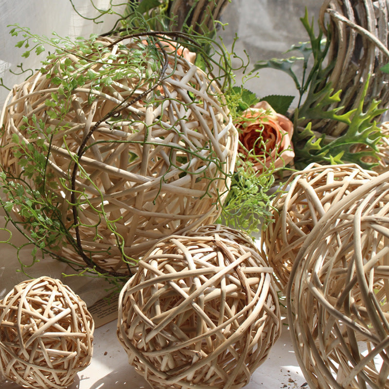 Decorative natural basket