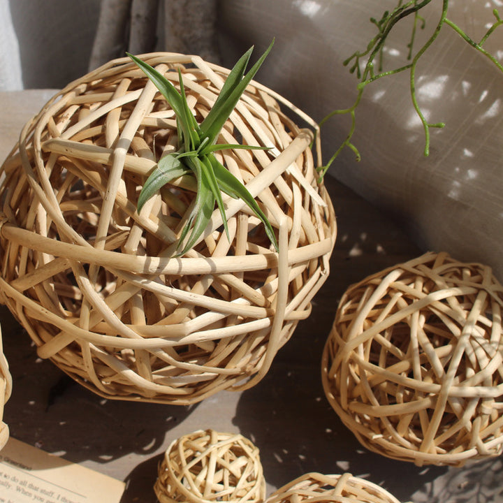 Decorative natural basket